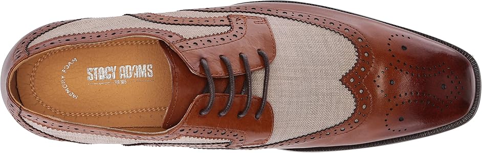 stacy adams men's kemper wingtip oxfords