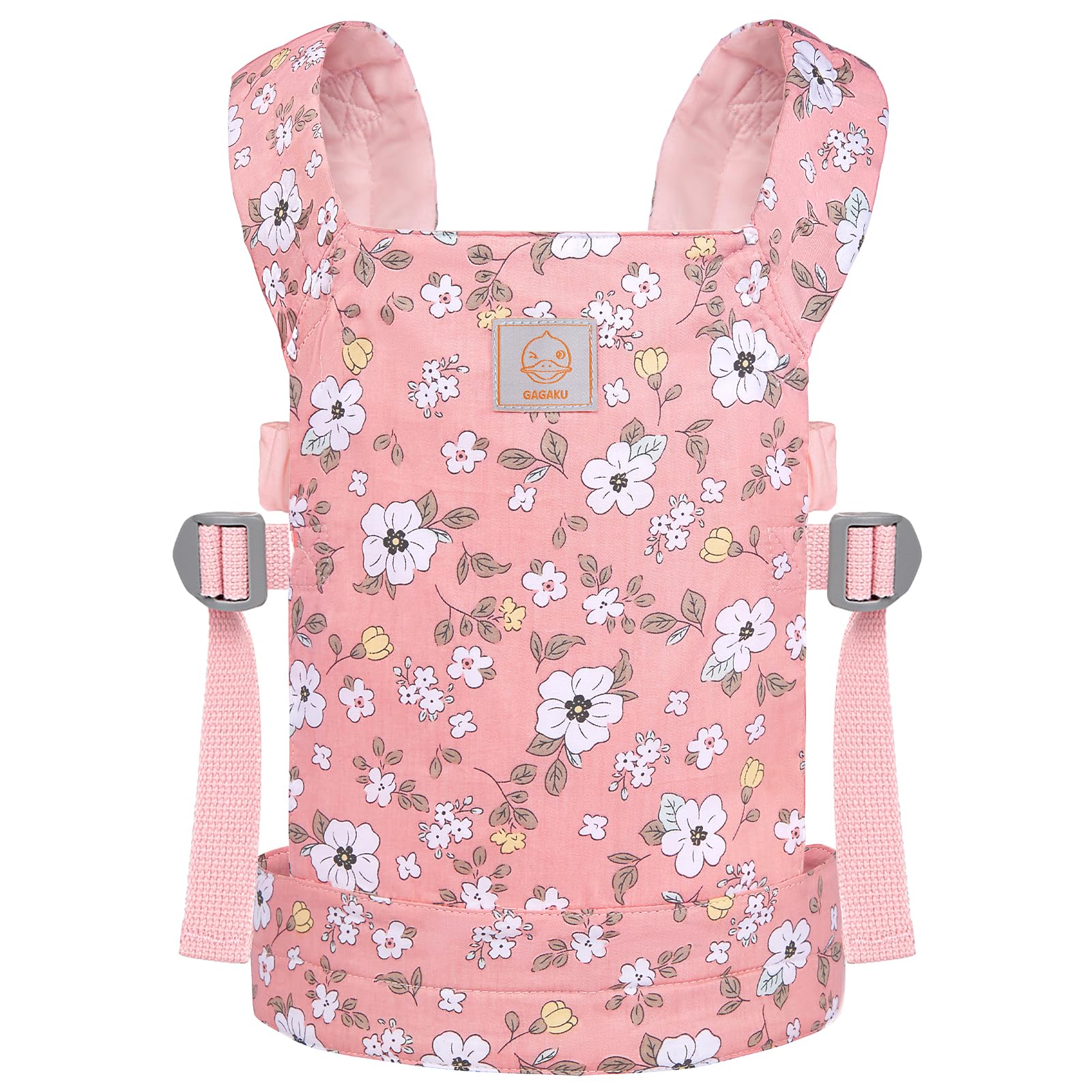 Photo 1 of GAGAKU Baby Doll Carrier, Doll Carrier for Little Girls, Toy Baby Carrier for Dolls Kids, Baby Doll Carrier for Toddlers, Reborn Baby Doll Accessories - Pink - Anemone Flowers
