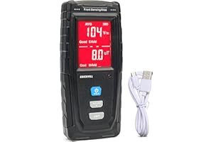 ERICKHILL EMF Meter Rechargeable Digital Electromagnetic Field Radiation Detector with LCD Hand-held Tester, Ghost Hunting EMF Detector for EMF Inspections, Office, Home, and Outdoor