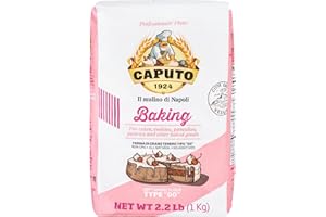 Antimo Caputo Baking (Pasticceria Pastry) 00 Flour 2.2 Pound Bag - For Desserts & Shortbreads - From Italy Type 00 Wheat