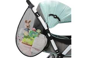 Accmor Universal Stroller Organizer, Side Sling Stroller Organizer, Mesh Cargo Net Stroller Storage Caddy, Stroller Bag Accessories Fits for Uppababy, Nuna, Baby Jogger, Britax, Doona Strollers