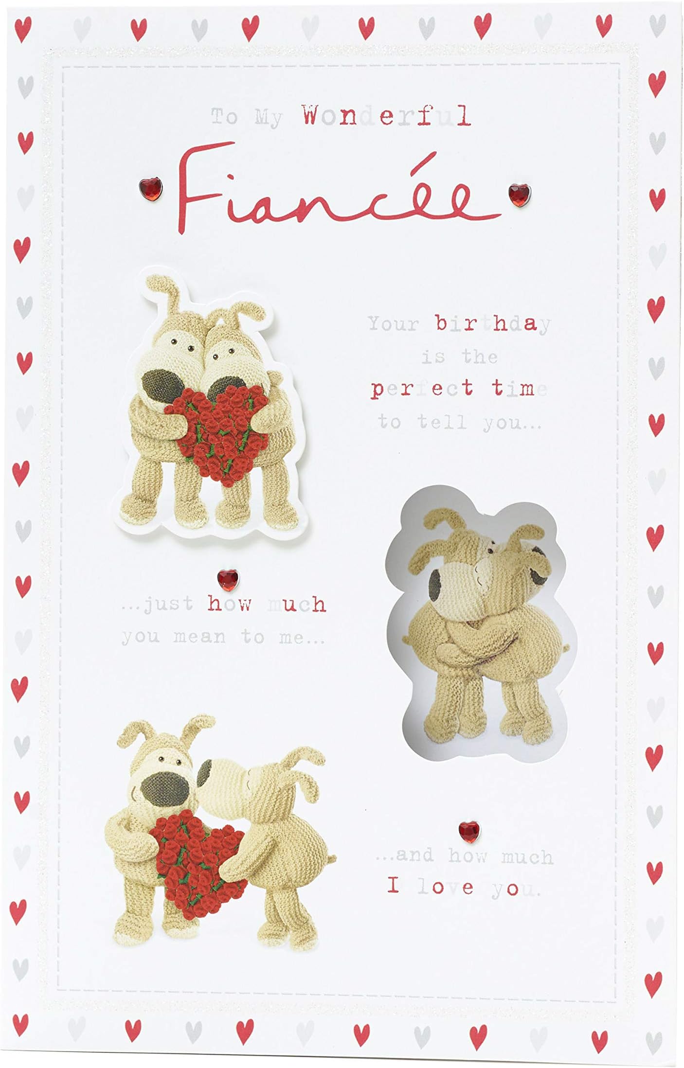 Fiance Birthday Card - Birthday Card for Fiance - Giftcards for Her - Fiance Birthday Gifts - Boofle Birthday Card - Cute Card for Girlfriend