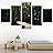 SIGNWIN 5 Panel Canvas Wall Art Green Forest for Home Decorations Ready to Hang - 60"x32"x5 Panels
