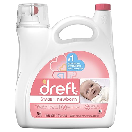 Dreft Dreft Stage 1 Newborn Liquid Detergent, 96 Loads