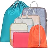 Cambond Compression Packing Cubes for Travel - Lightweight Expandable Travel Bags Luggage Organizers Travel Essentials Compression Cubes for Travel Space Saver for Carry on Suitcases Organizer