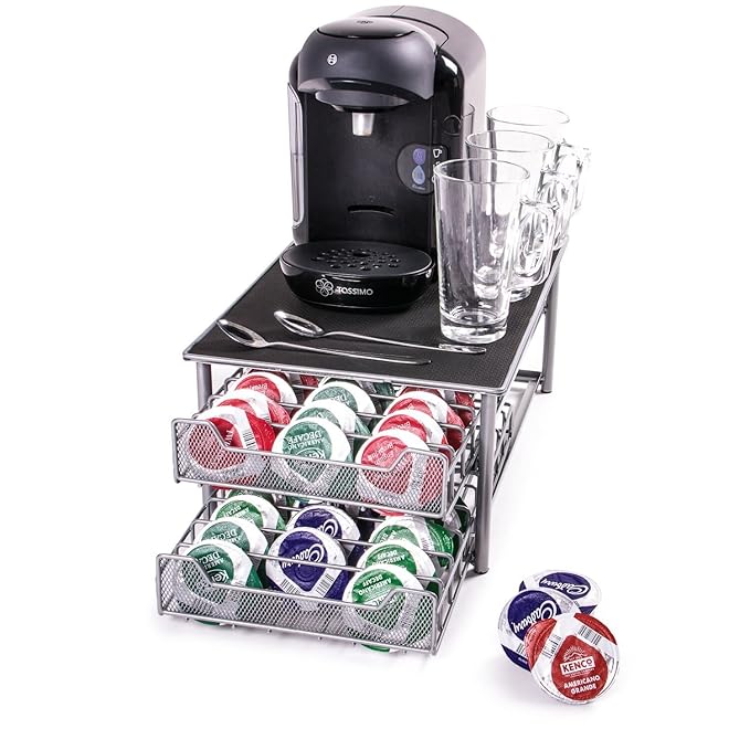 Home Treats Double Tassimo Coffee Pod Holder Anti Vibration Non Slip