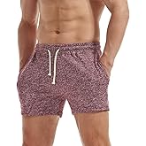 AIMPACT Mens Athletic Sweat Shorts 5 Inch Elastic Waist Casual Pajama Short with Pocket Gym Workout Short Shorts for Men