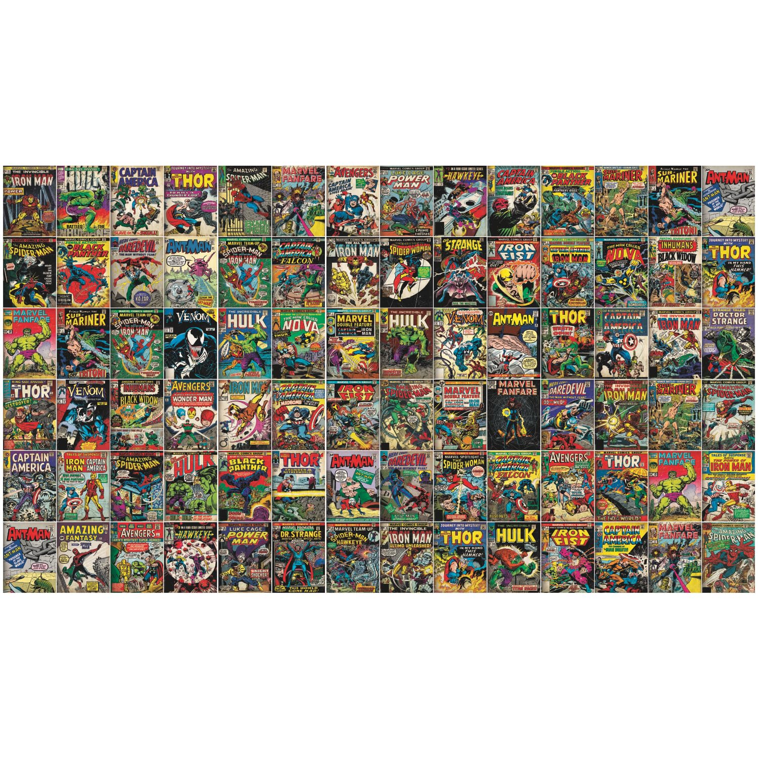 RoomMates RMK11410M 0M Marvel Comic Cover Peel and Stick Wallpaper Mural-10.5 x 6 ft, Yellow — image 1