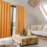 Deconovo Noise Reduction Blackout Curtains Pencil Pleat 55x96 Orange Pair view 3