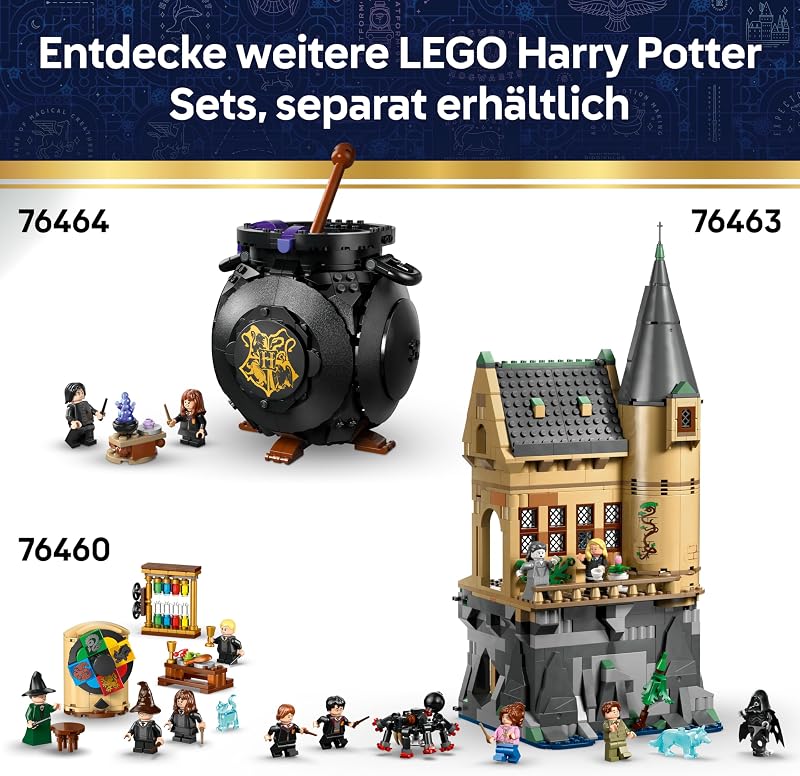 Harry Potter Luna Lovegoods Haus - Modellbau mit Leuchtstein und 5 Minifiguren - Baukasten DIY Deko fürs Schlafzimmer - Kreatives Geschenk für Mädchen, Jungen und Fans ab 10 Jahren - 76467 — Foto 8 von 8