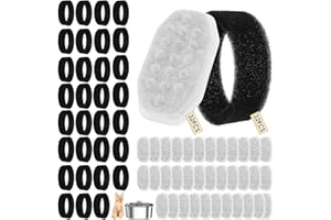 64 Pack Cat Water Fountain Replacement Filter & Sponge Kit, Compatible with Neareal/Rellaty 108oz(3.2L) Stainless Steel Fount