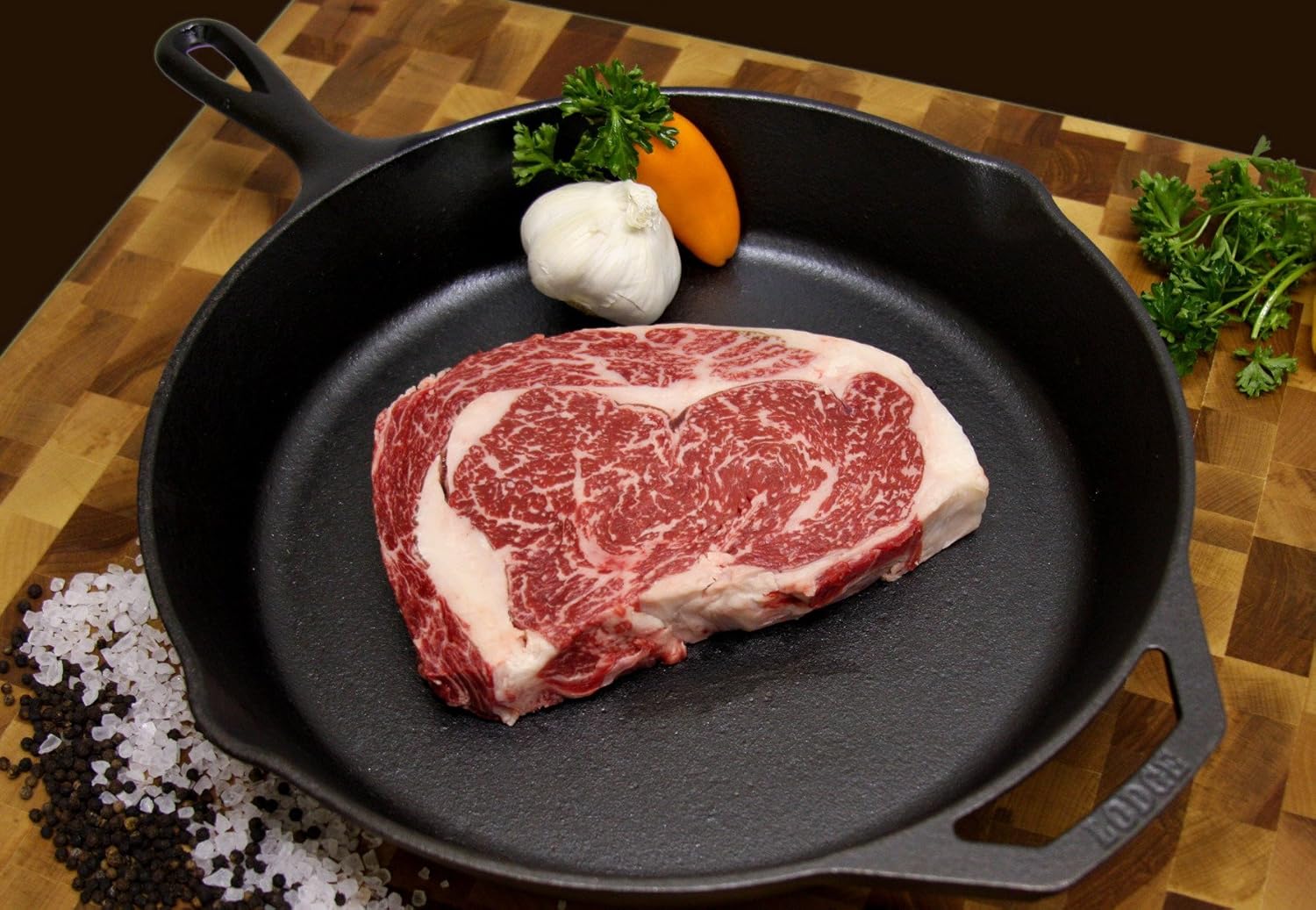 Mishima Reserve US Kobe Beef, Four 12oz Ribeye Steaks Grocery & Gourmet Food