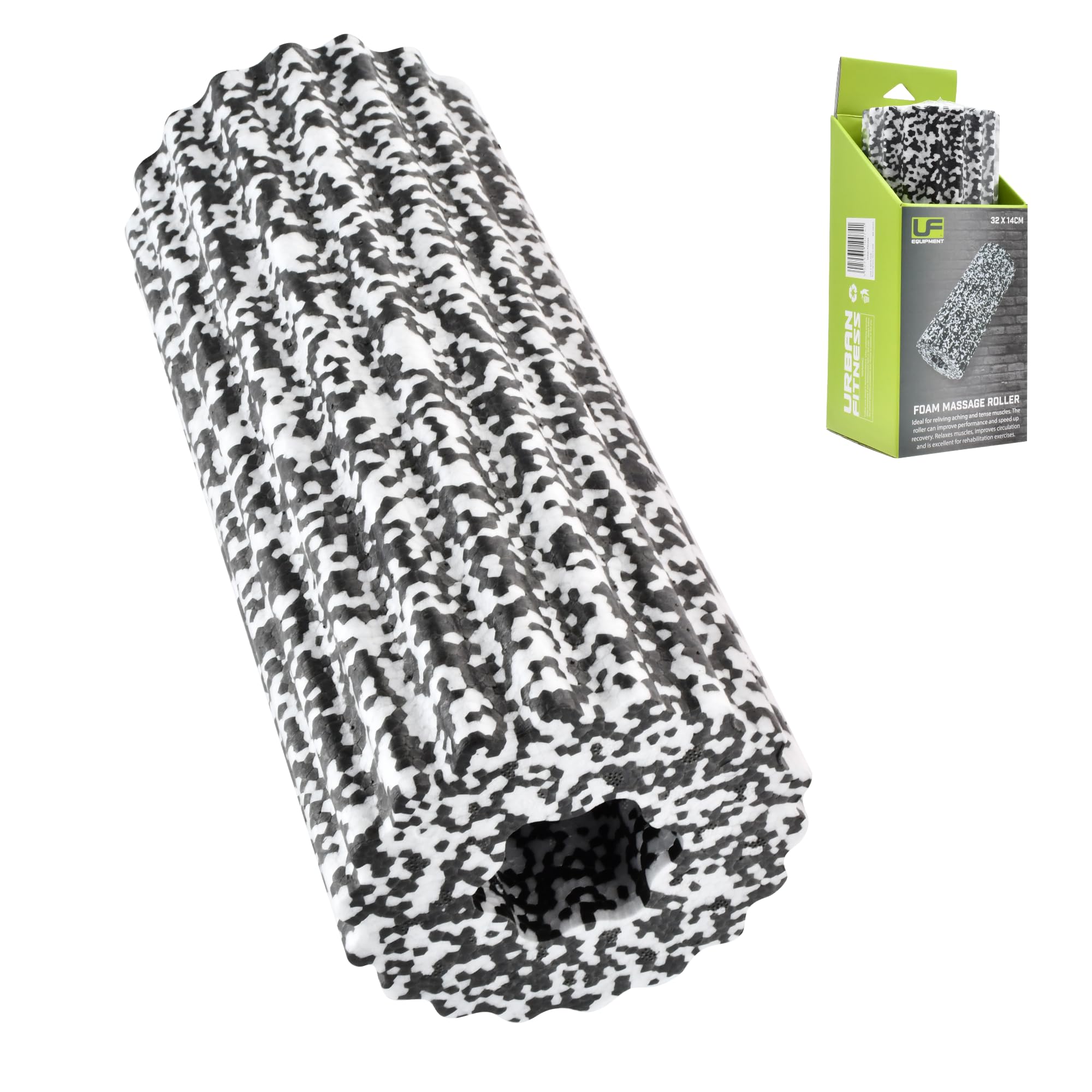 Ufe Unisex' s Foam Massage Roller, Black, One Size