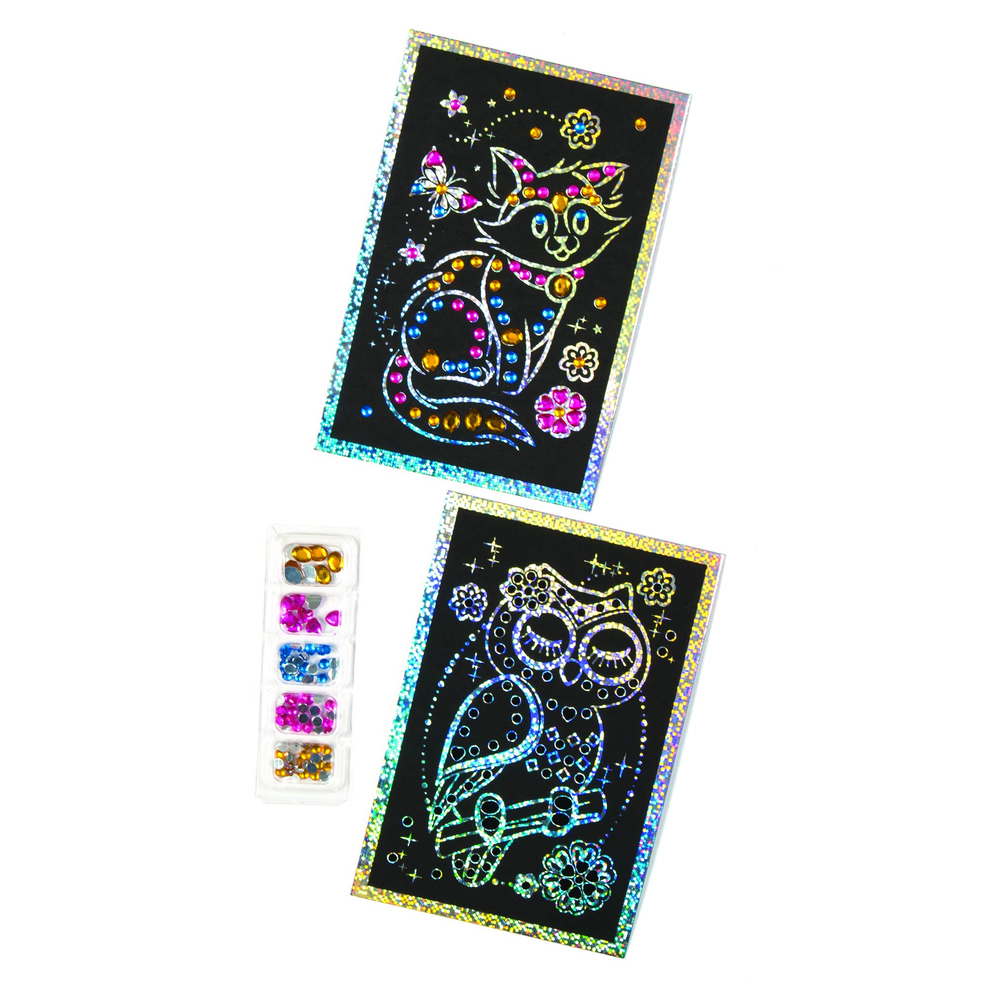 Baker Ross Diamond Painting Kit, For Children to Make Decorate and Display (Pack of 4)