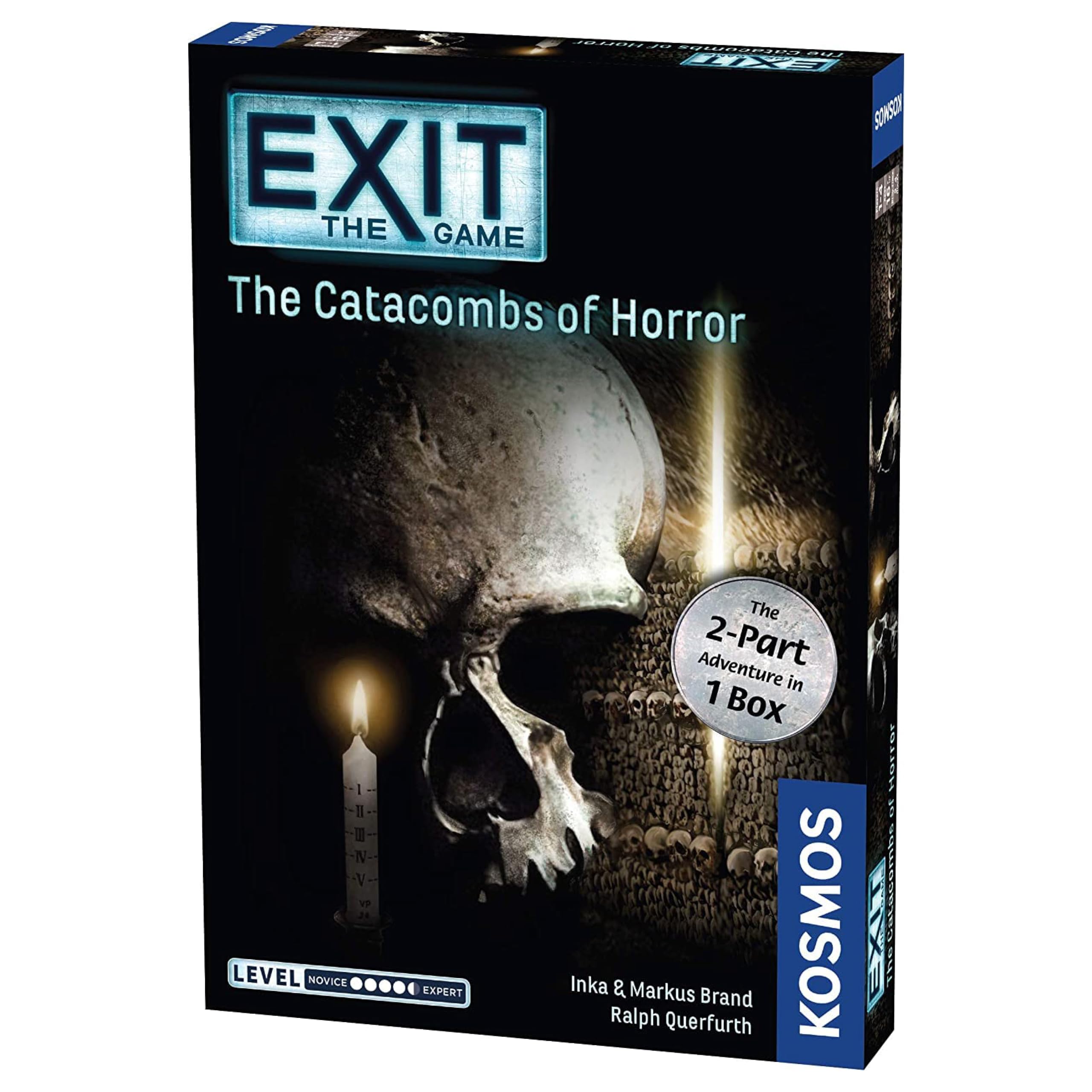 Thames & Kosmos EXIT - The Catacombs of Horror, 2-Part Escape Room Card Game, Board Games for Family Night, Ideal for Adults and Teens, For 1 to 4 Players, Age 16+, Mulitcolour