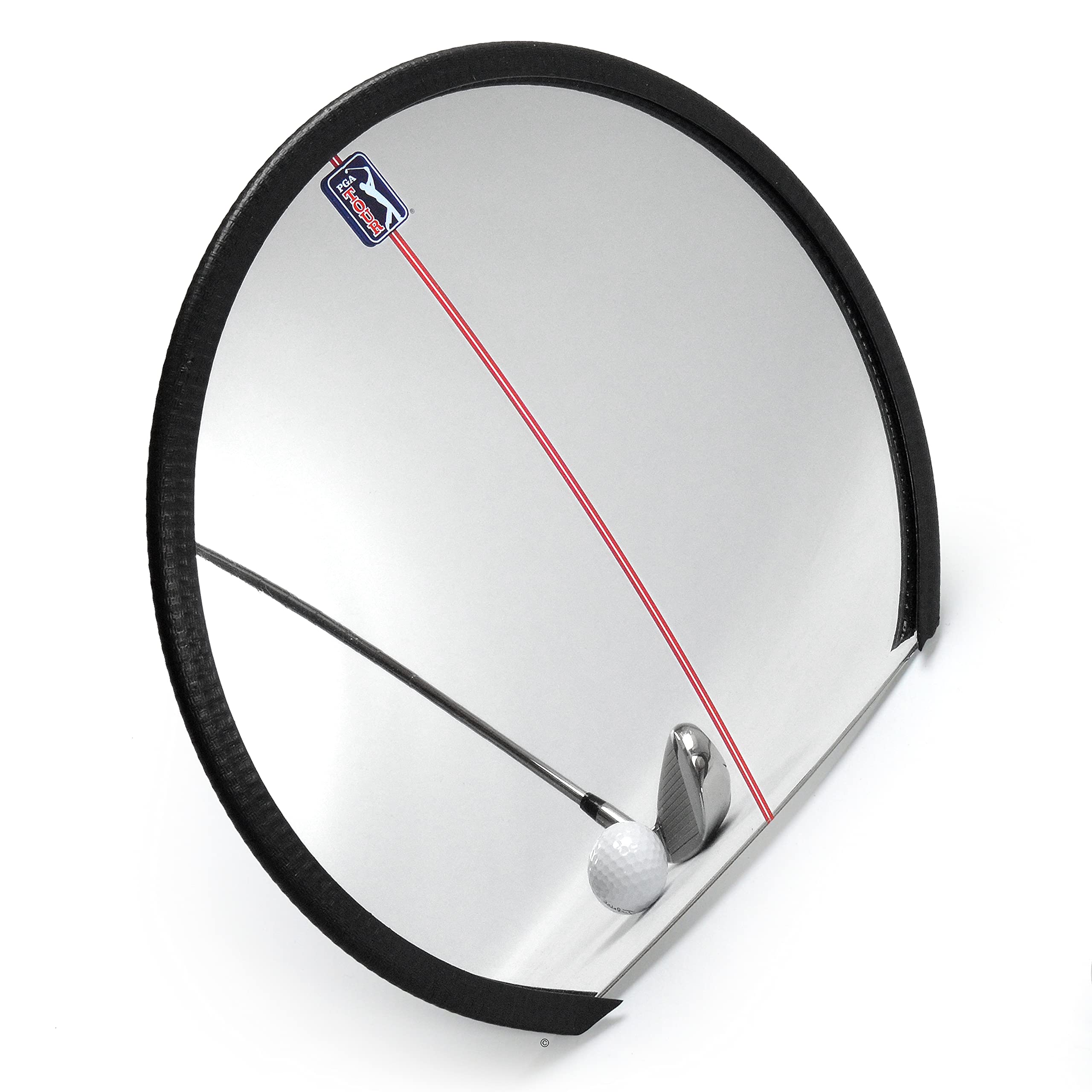 PGA TOUR Full Swing Mirror - Visualise and Improve your Swing, Black