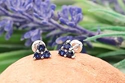 Dazzlingrock Collection 18K Round Lab Created Blue