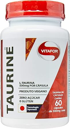 Taurine - 60 Cápsulas, Vitafor