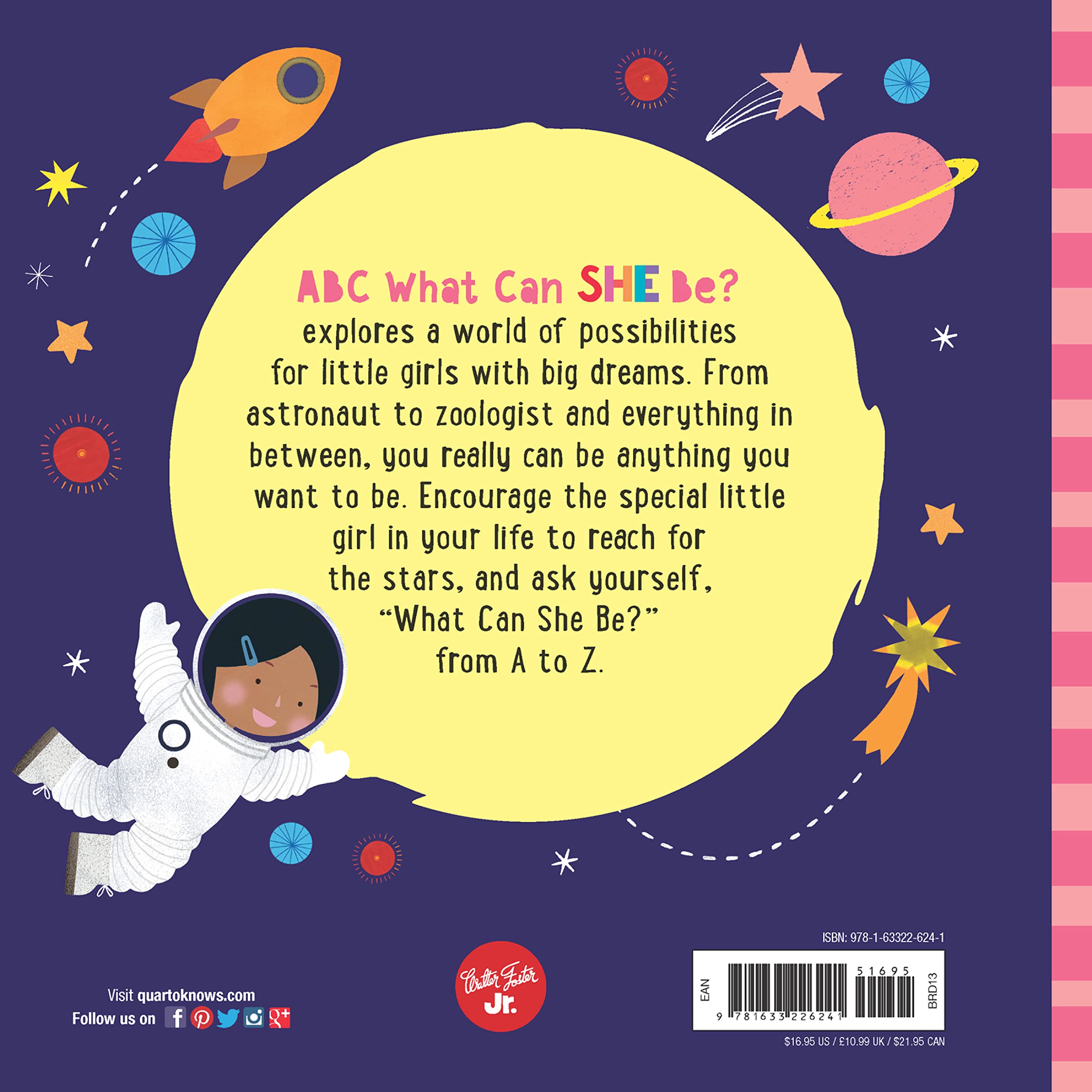 ABC for Me: ABC What Can She Be?: Girls can be anything they want to be, from A to Z (Volume 5)