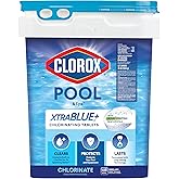 Clorox Pool&Spa XTRABLUE Plus 3” Chlorinating Tablets, Individually Wrapped, Kills Bacteria & Stops Algae (35 LB)