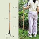 Stanew Long Handle Weed Puller Tool, 4 Claw Telescopic Weeder view 8