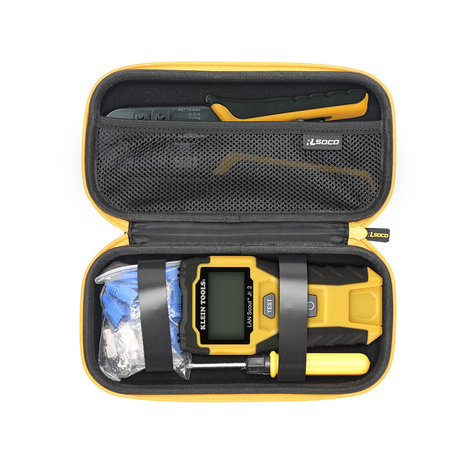 RLSOCO Carrying Case for Klein Tools Pass-Thru Modular Wire Crimper VDV226-110 & for Klein Tools VDV501-851/VDV526-100 Cable Tester (Case Only)