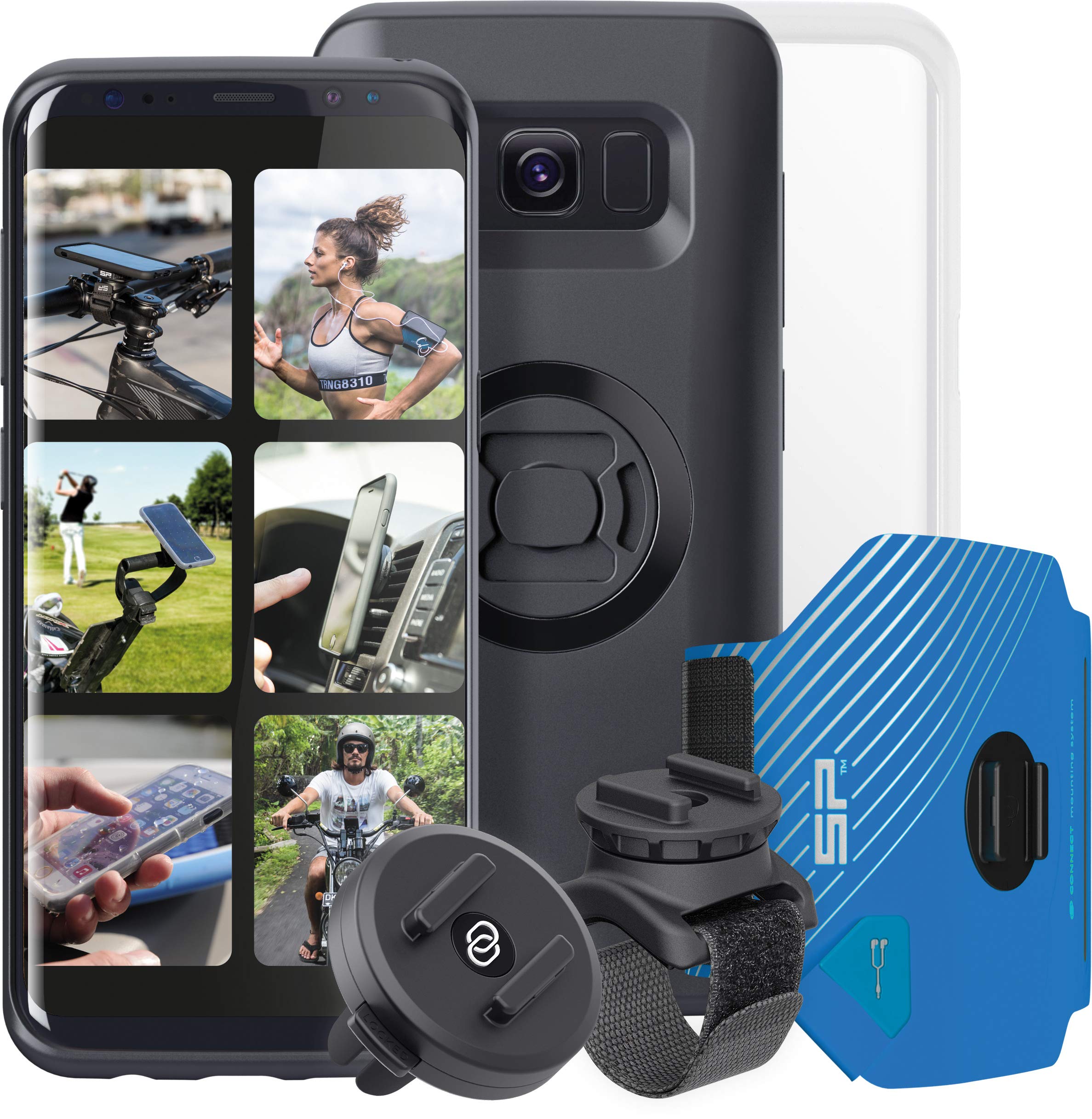 SP Connect Galaxy S9/S8 Unisex Adult Multi Activity Set - Black, One Size