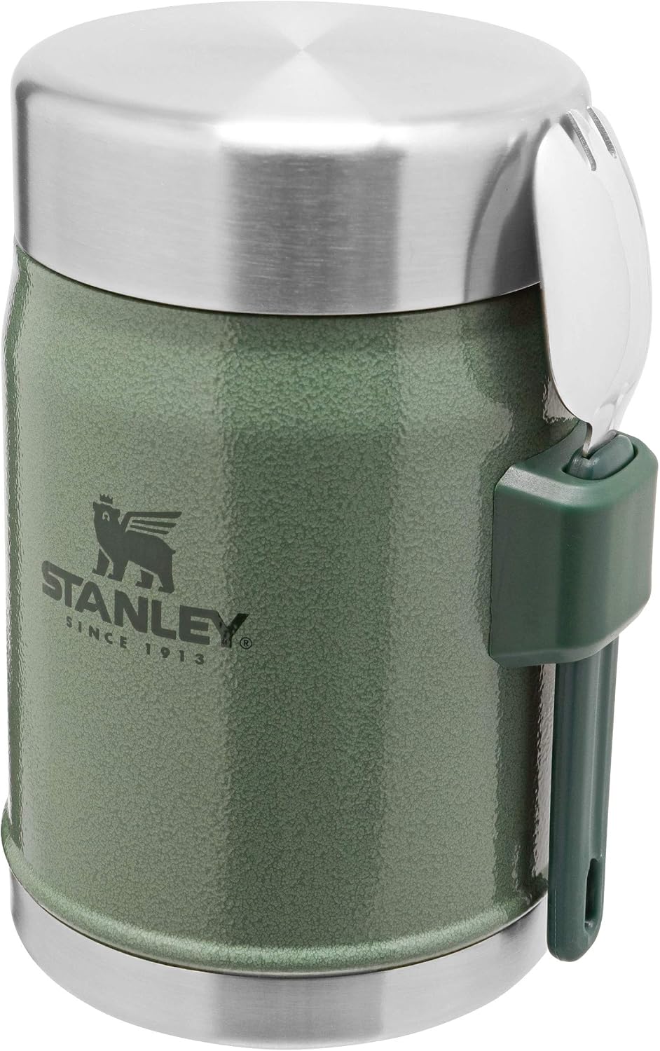 STANLEY 1913 Classic Legendary Food Jar 0.4L With Spork, Keeps Cold For 7 Hours, BPA-Free Stainless Steel Soup Flask