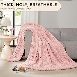 L'AGRATY Chunky Knit Blanket