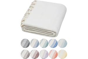 DEMMEX Organic Diamond Turkish Bath & Beach Towel - 100% Oeko-TEX Certified Cotton - Ultra-Soft, Quick-Dry, Lightweight, Compact Luxury Peshtemal Towel, Prewashed, Oversized, 71"x36", White