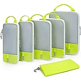 BAGSMART 6 Set /4 Set/2 Set Compression Packing Cubes for Travel, Lightweight Luggage Organizer Bags, Durable Space Saver Bags Travel Essentials