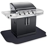 GRILLTEX Under the Grill Protective Deck and Patio Mat, 39 x 72 inches, Black