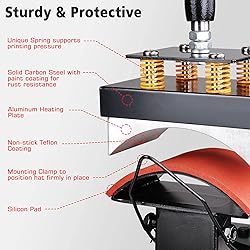 Yescom 5 1/2" x 3" Desktop Iron Cap Heat Press