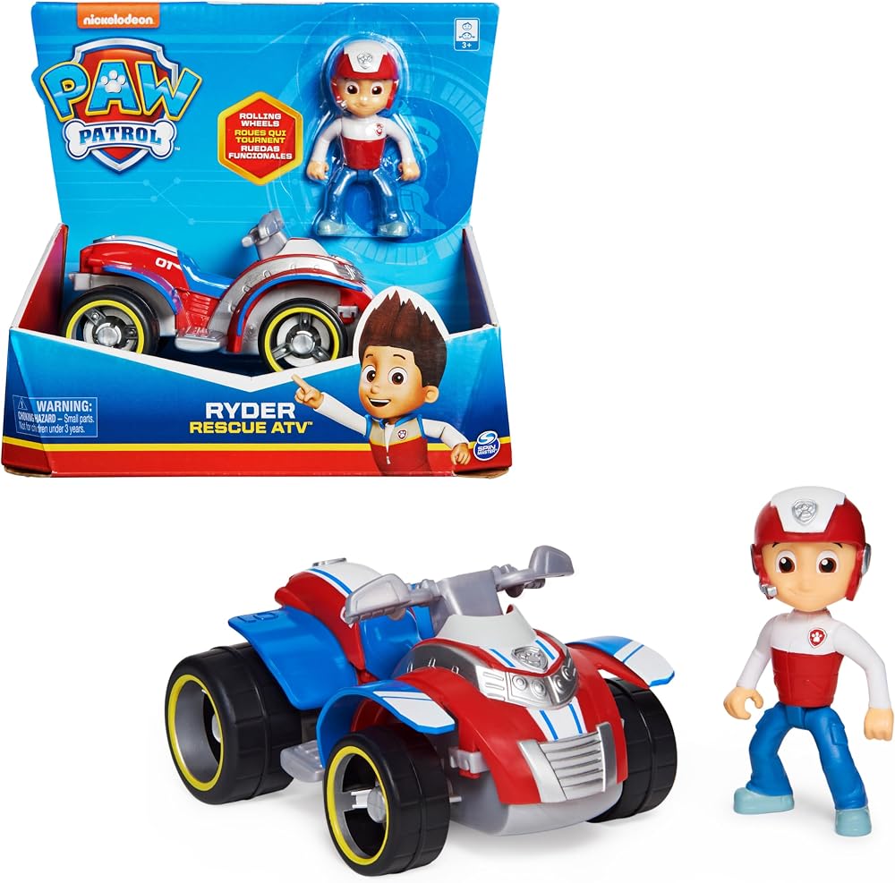Paw Patrol Ryder’s Rescue ATV Vehicle with Collectible Figure Kids 3+