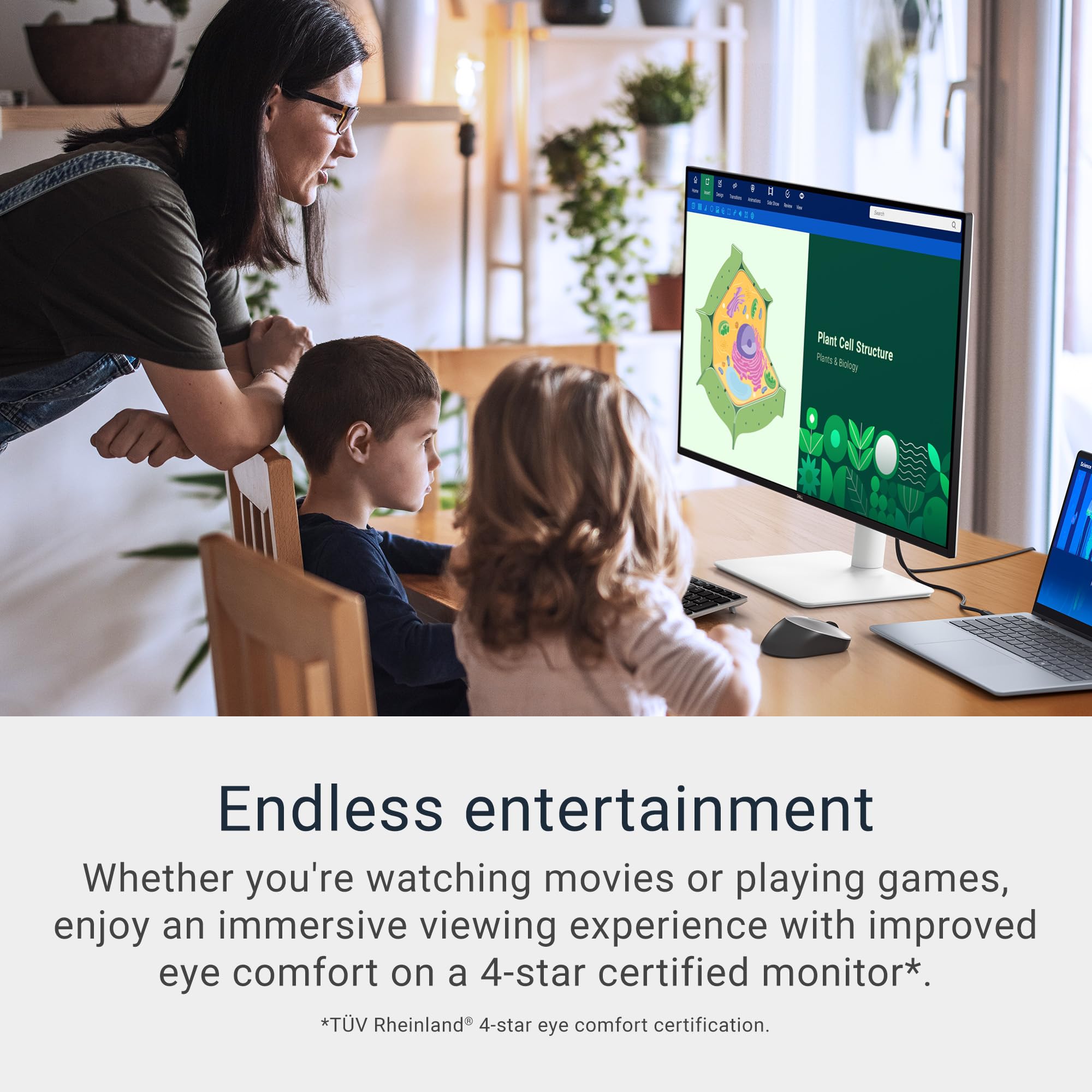 Dell 32 Plus 4K Monitor - S3225QS - 31.5-inch 4K (3840 x 2160) up to 120Hz 16:9 Display, VA Panel, AMD FreeSync Premium, 99% sRGB, 95% DCI-P3, 1500:1 Contrast Ratio, Comfortview Plus - Ash White