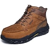 Skechers Men's Santoro Moc Toe Hands Free Slip Ins Boots