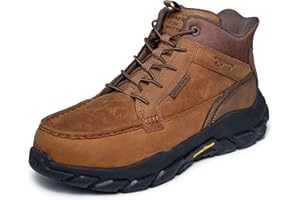 Skechers Men's Moc Hands Free Slip Ins Santoro Leather Nano Safety Toe Industrial Boot