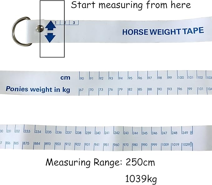 Wintape Altura Medida Caballo Y Pony Peso Cinta Cincha En Cm Peso En Libras Kg Y Altura En Manos Amazon Es Hogar
