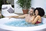 Lay-Z-Spa Cancun Hot Tub 120 AirJet Rattan 2-4 Person Inflatable Spa view 9