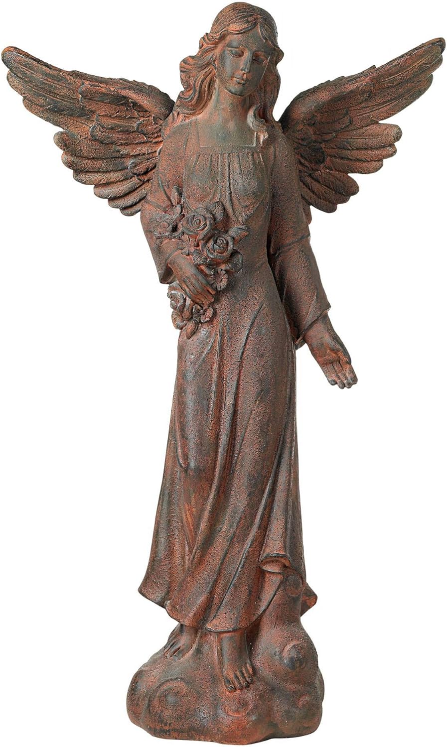 English Tudor Angel Outdoor Statue 41 1/2" High Sculpture for Yard Garden Patio Deck Home Entryway Hallway - Kensington Hill: Home Improvement
