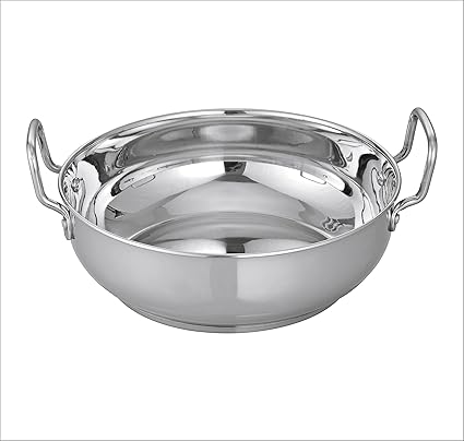 CAMRO KADHAI INDUCTION BOTTOM STAINLESS STEEL 4.5 ltr (15 no)