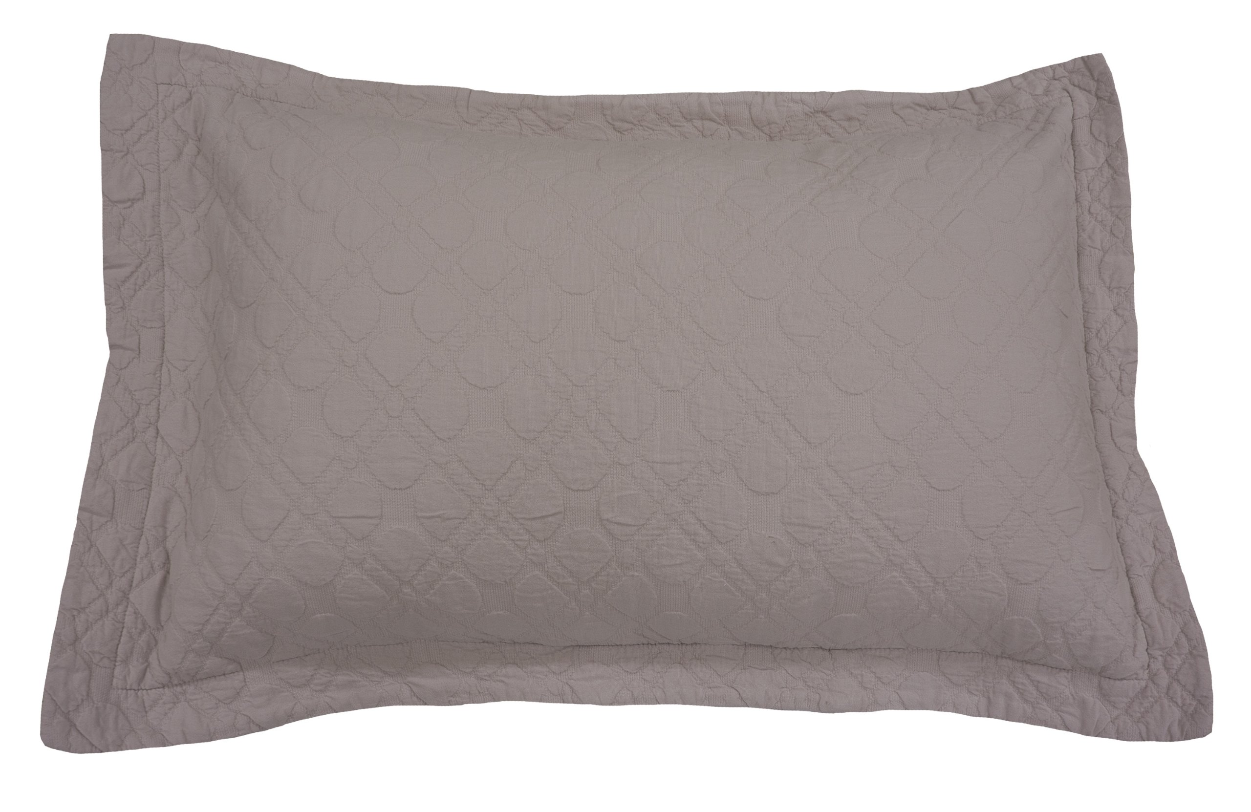 Emily McGuinness 50 x 70 Plus 2 cm Naoimi Matelasse Pillow Sham, Chalk Pink