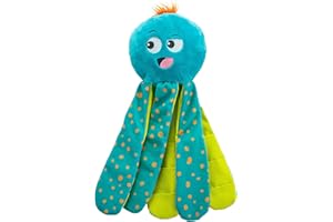Outward Hound by Nina Ottosson Silly Legz Interactive Plush Dog Puzzle, Dog Enrichment Toys, Plush, Floppy, Long, Octopus, Blue