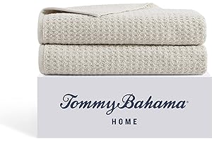 Tommy Bahama - Bath Towels, 100% Soft & Absorbent Cotton with Zero Twist Construction, Medium Weight Bathroom Towels (Northern Pacific Brown, 2 Piece)