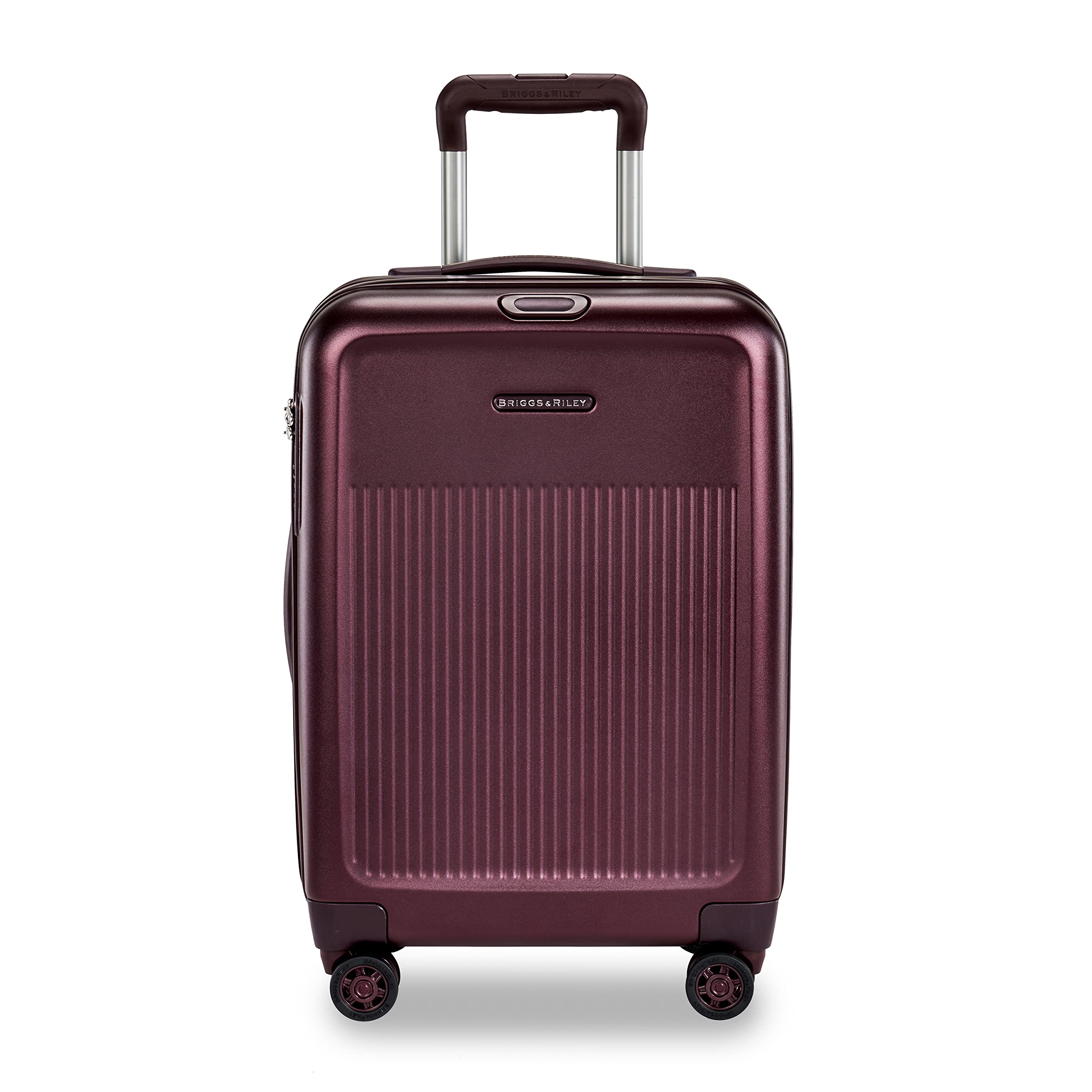 Sympatico Hardside International Spinner Luggage, Plum, 21-Inch Carry-On