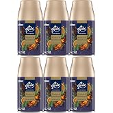 Glade Automatic Spray Refill, Embers &amp; Sandalwood, 6 Pack, Scented Air Freshener for Home and Bathroom, 6.2 Oz