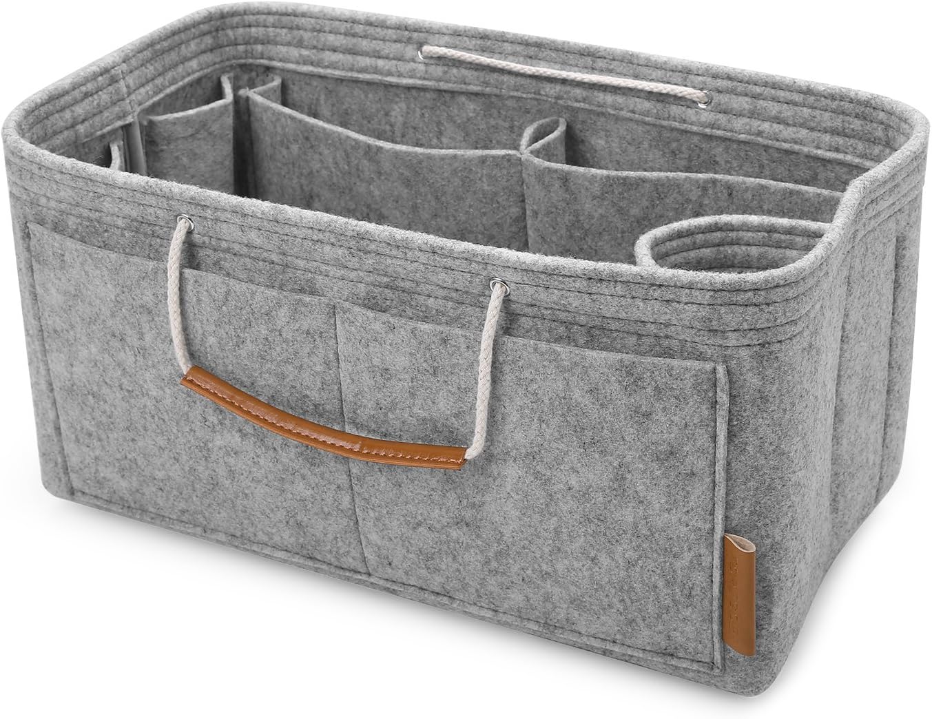 Felt Handbag Bag Organiser Insert for Tote with Handles Organizer