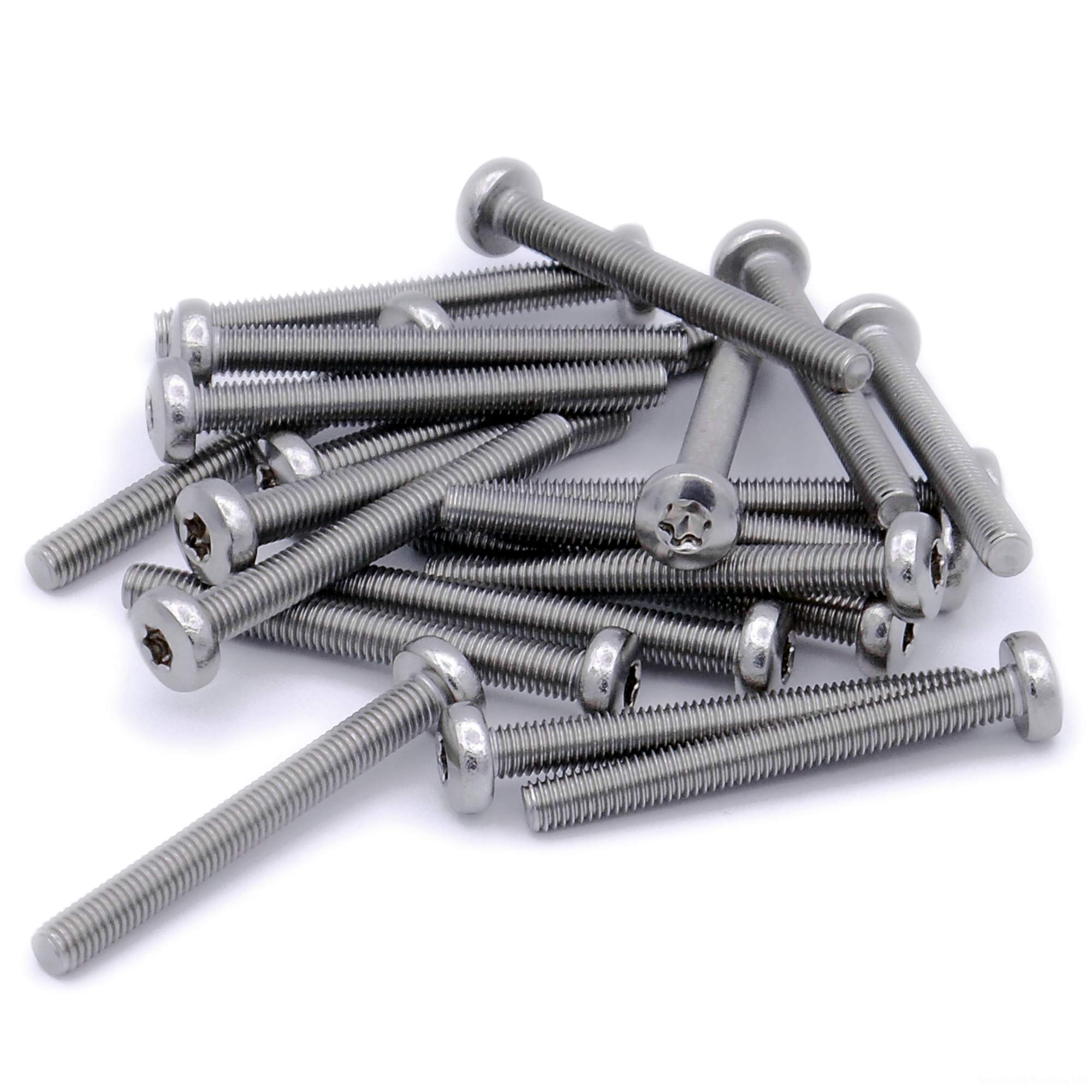 M6 (6mm x 12mm) TX Pan Machine Screw (Bolt) - Stainless Steel (A2) (Pack of 20)