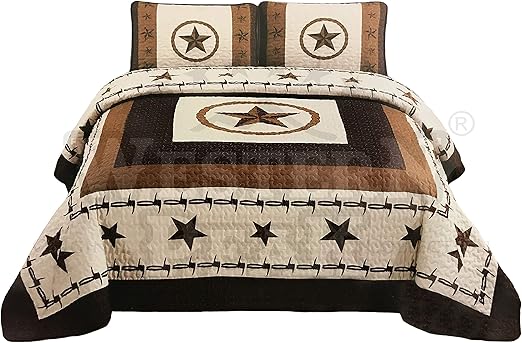 Amazon Com Western Peak 3 Pcs Western Texas Star Cabin Lodge