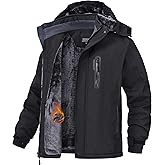 HotPoem Winter Jacket for Boys and Girls Waterproof Ski Jacket Winter Snow Coat Hooded Fleece Windproof with Zip Pockets